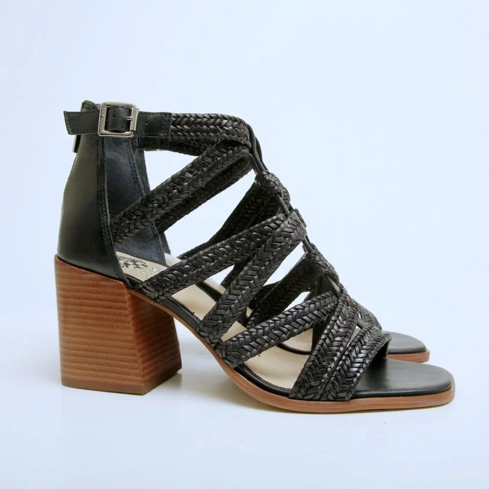 NWT‎ Vince Camuto Nissena Leather Strappy Heeled Sandals
